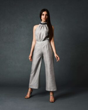 Wide Legs Halter Neck Jumpsuit