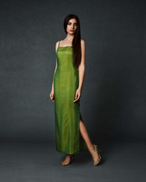 Spaghetti Strap backless long dress