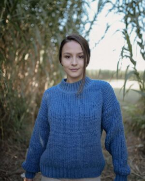 Round Neck Knit Sweater