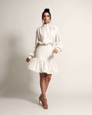 Long sleeve shirt with stripes