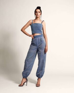 High waisted loose pants