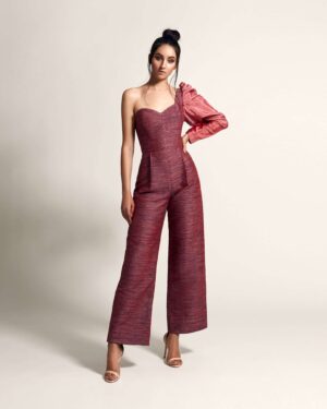 One shouldered jumpsuit