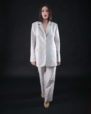 Light grey oversized blazer